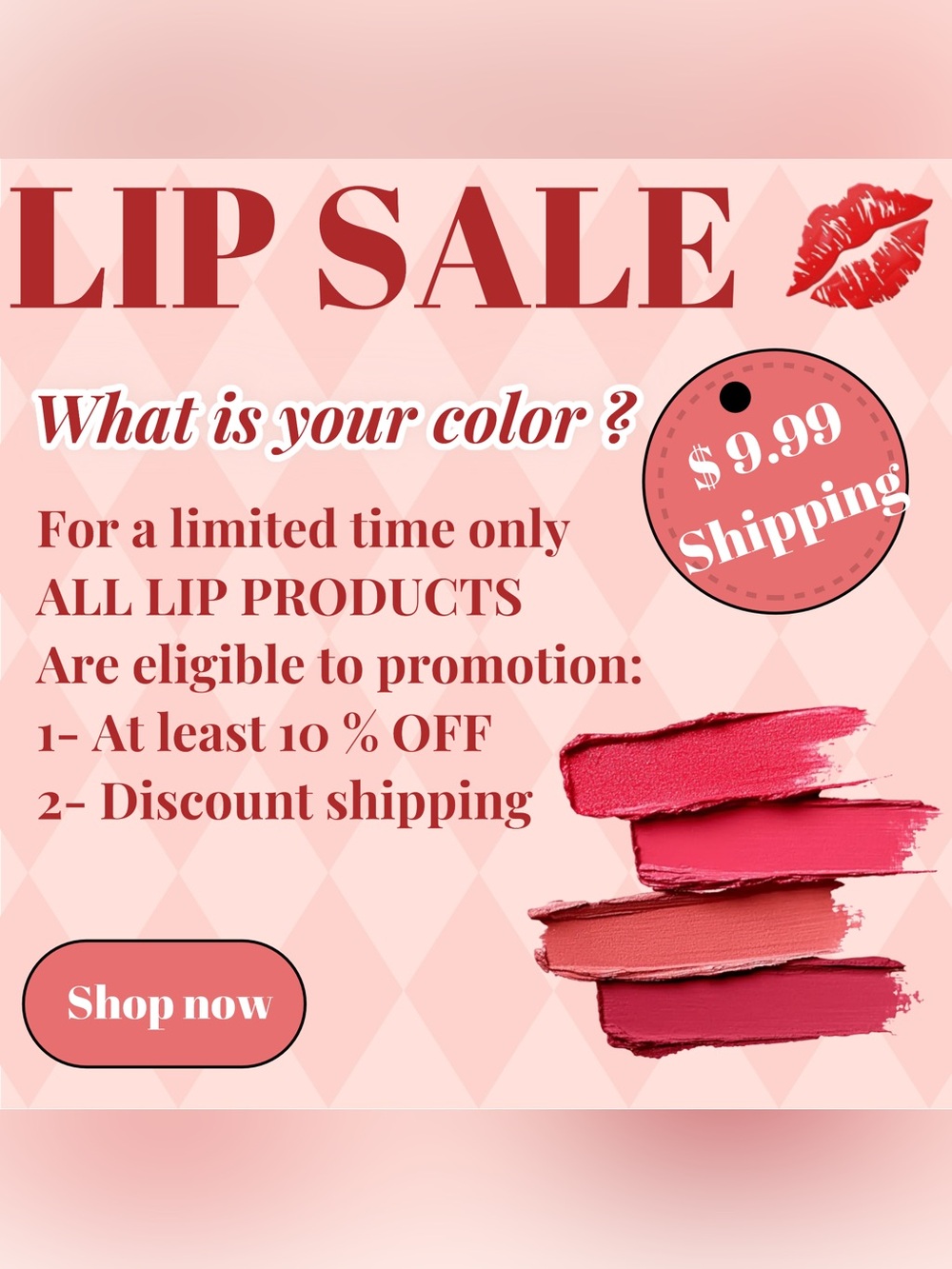 💋💋LIP SALE - LIMITED TIME ONLY - What is your color ?